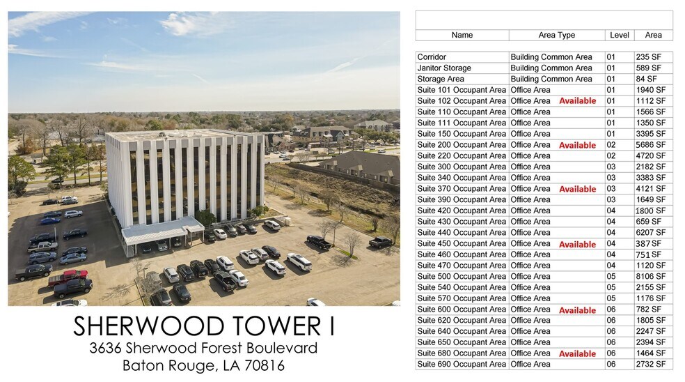 More Photos Of 3636 S Sherwood Forest Blvd, Baton Rouge Office For Lease