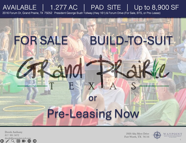 Primary Photo Of 2016 Forum Dr, Grand Prairie Land For Sale