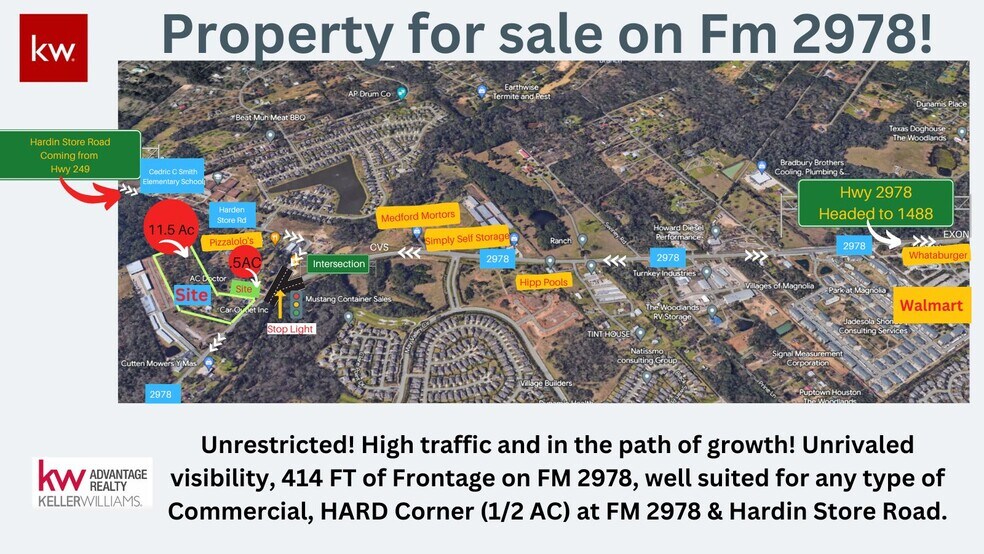 Primary Photo Of 28631 FM 2978 Rd, Magnolia Land For Sale