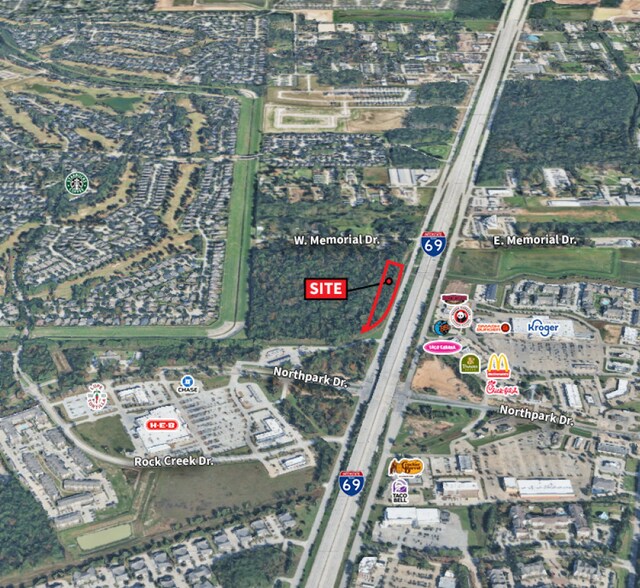 More Photos Of NWQ Northpark Dr & US 59, Kingwood Land For Sale