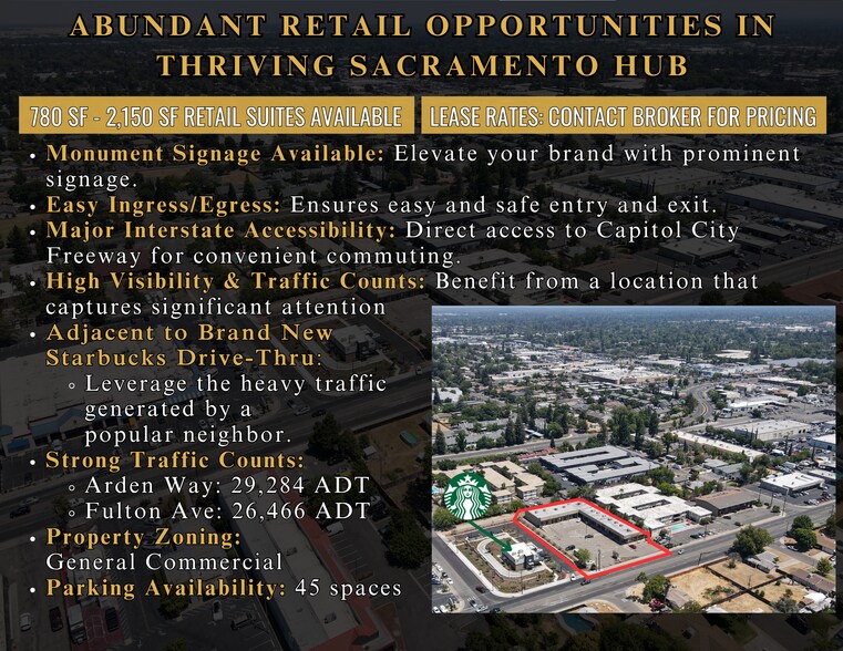 More Photos Of 2355-2377 Arden Way, Sacramento Unknown For Lease