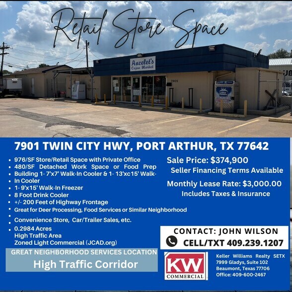 More Photos Of 7901 N Twin City Hwy, Port Arthur Storefront Retail Residential For Sale