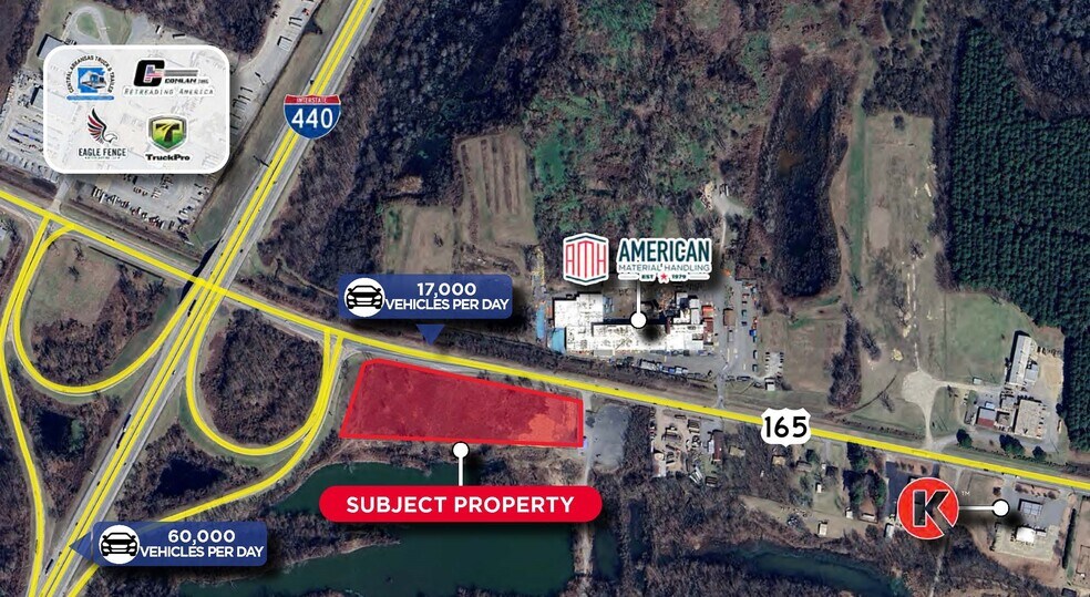 Primary Photo Of I-1440 & Hwy 165, North Little Rock Land For Sale