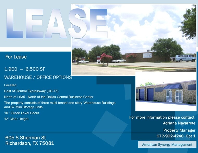 More Photos Of 605 S Sherman St, Richardson Unknown For Lease