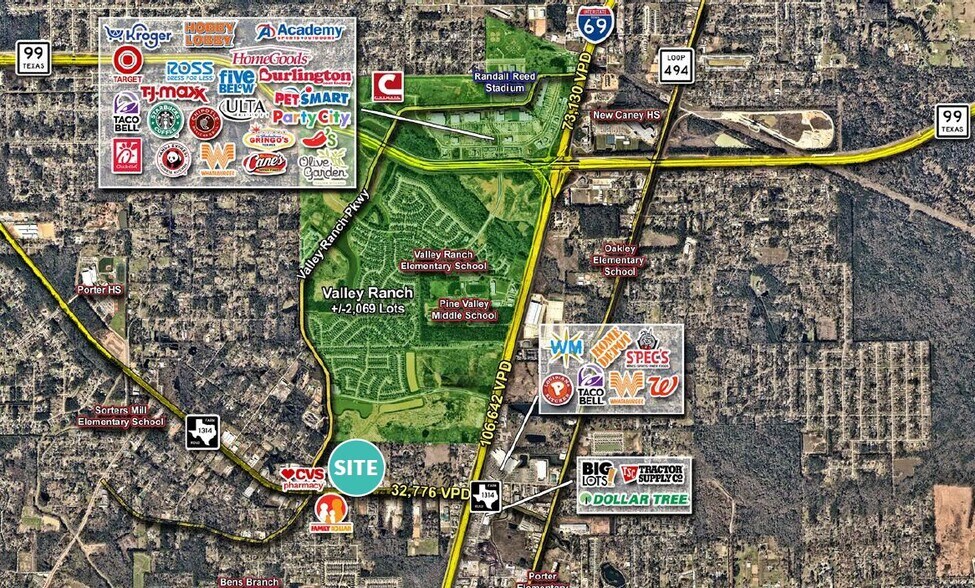 More Photos Of Valley Ranch Pkwy and FM 1314 Rd., Porter Land For Lease