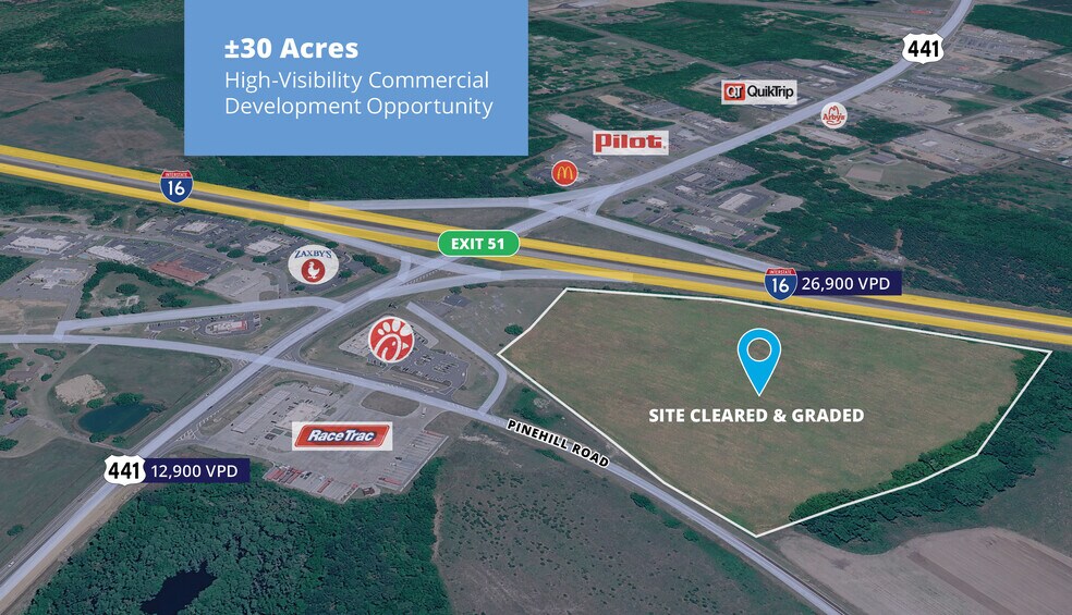 Primary Photo Of 0 I-16 & Pinehill Rd, Dublin Land For Sale
