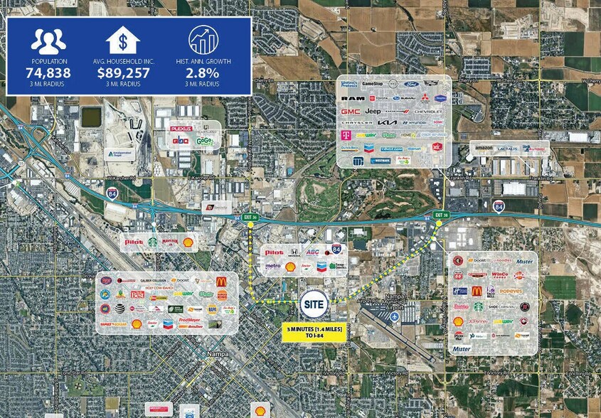 More Photos Of 1647 Garrity Blvd, Nampa Land For Sale