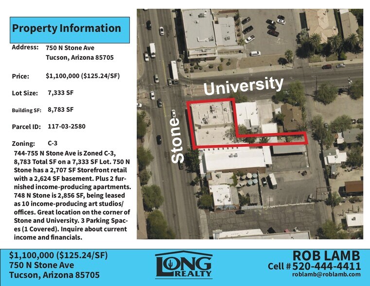 More Photos Of 748 N Stone Ave, Tucson Freestanding For Sale