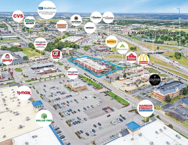 More Photos Of 3899 Veterans Memorial Pky, Saint Peters General Retail For Lease