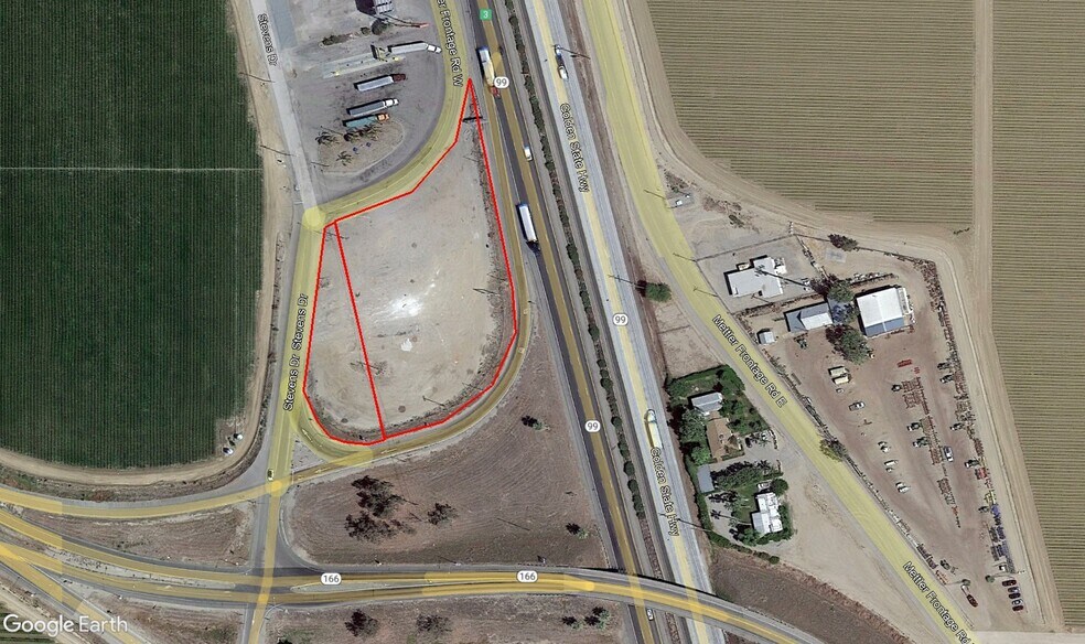 Primary Photo Of Mettler Frontage Rd. W @ Hwy 99, Bakersfield Land For Lease