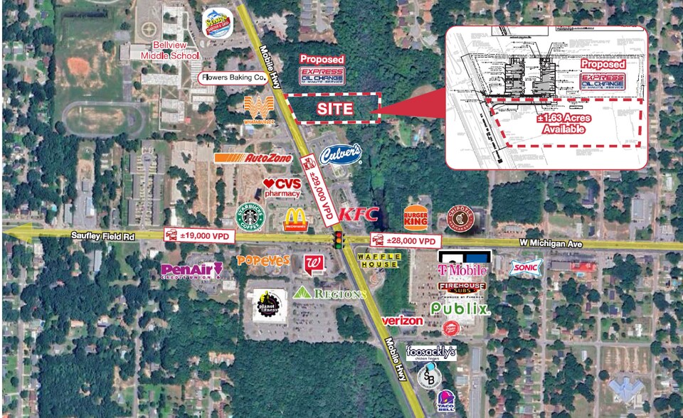 More Photos Of 6129 Mobile Hwy, Pensacola Fast Food For Sale