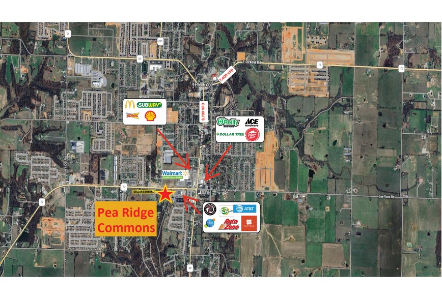 More Photos Of Slack Street & Weston Road, Pea Ridge Storefront Retail Office For Lease