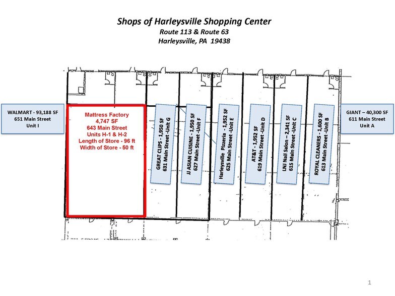 More Photos Of 611-651 Main St, Harleysville Storefront For Lease