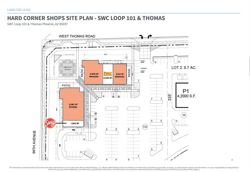 More Photos Of SWC Thomas Rd & Loop 101, Phoenix General Retail For Lease