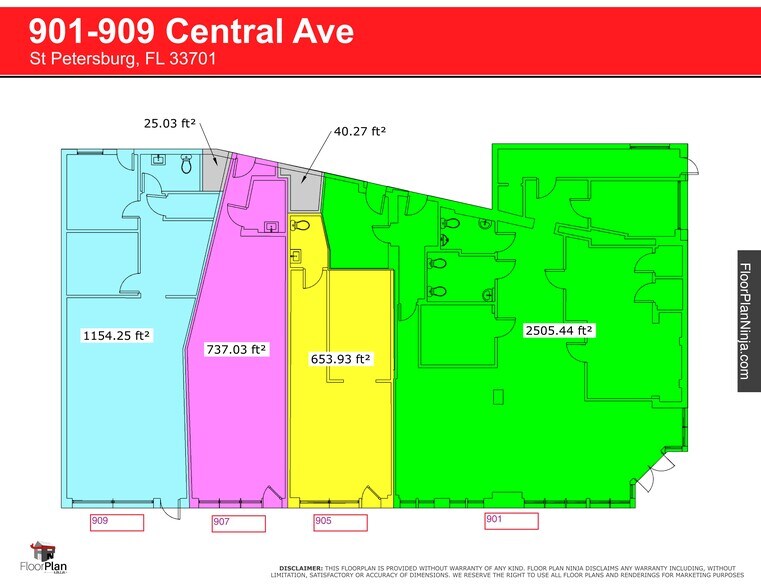 More Photos Of 901 Central Ave, Saint Petersburg Storefront For Sale
