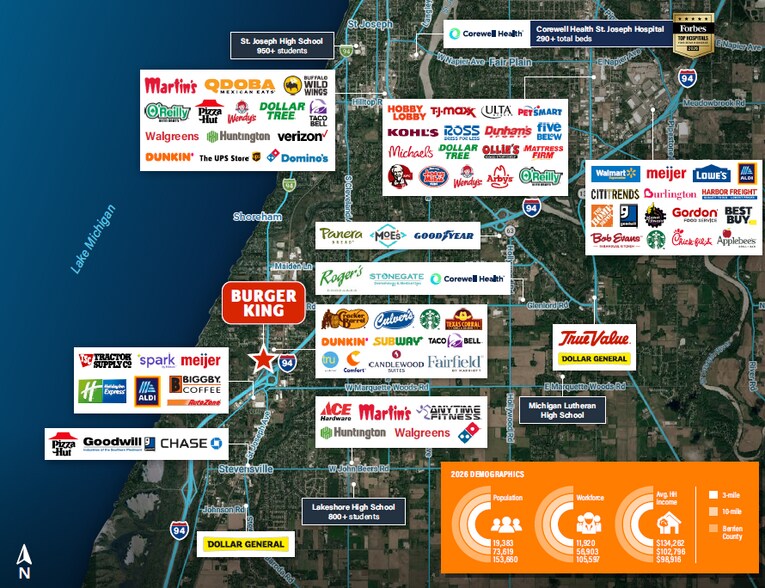 More Photos Of 4626 Red Arrow Hwy, Stevensville Fast Food For Sale