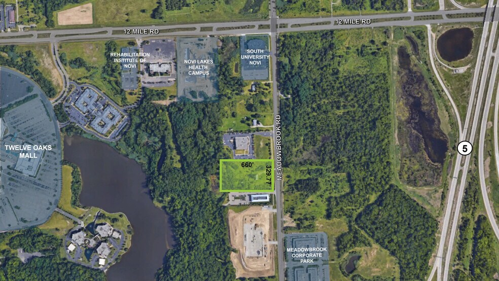 Primary Photo Of 27421 Meadowbrook Rd, Novi Land For Sale