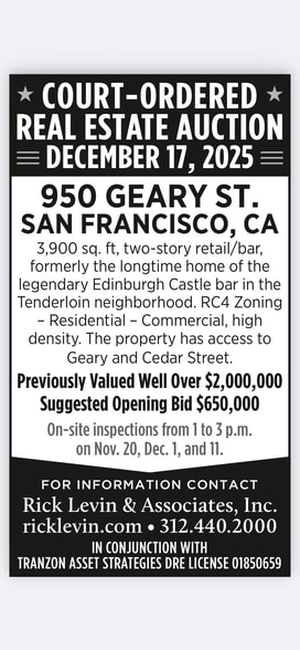 More Photos Of 950 Geary St, San Francisco Bar For Sale