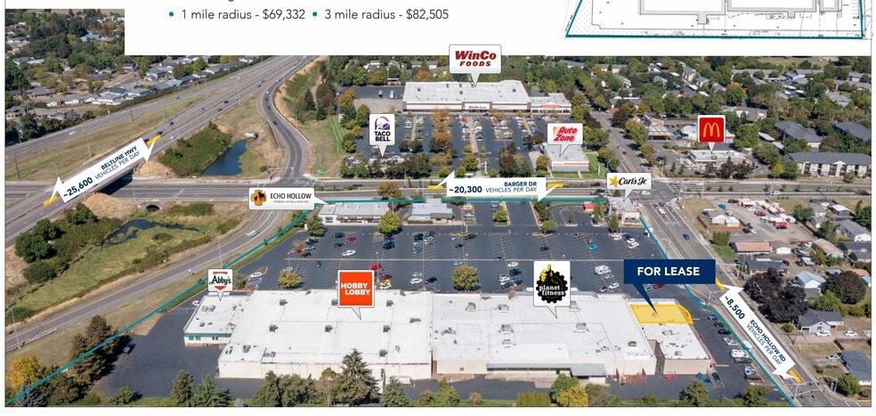 More Photos Of 1950 Echo Hollow Rd, Eugene General Retail For Lease