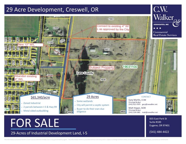 Primary Photo Of 83485 Highway 99, Creswell Land For Sale