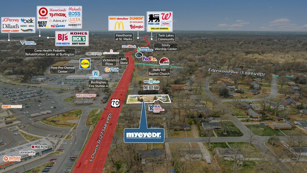 More Photos Of 2835 S Church St, Burlington Medical For Sale