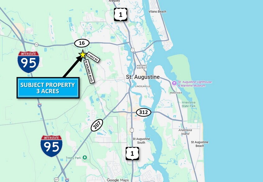 More Photos Of 1675 Four Mile Rd, Saint Augustine Land For Sale