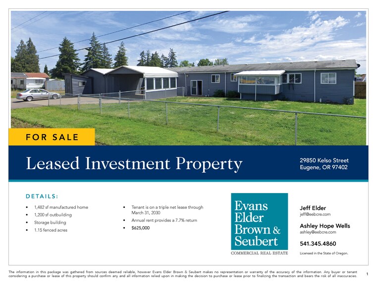 More Photos Of 29850 Kelso St, Eugene Industrial For Sale