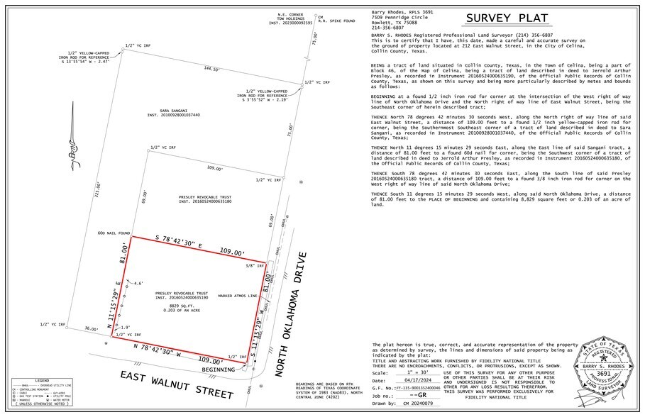 More Photos Of 212 Walnut st, Celina Land For Sale