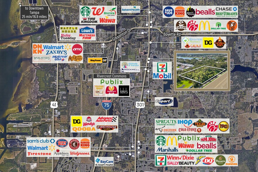 More Photos Of 11218 US 301, Riverview Land For Sale