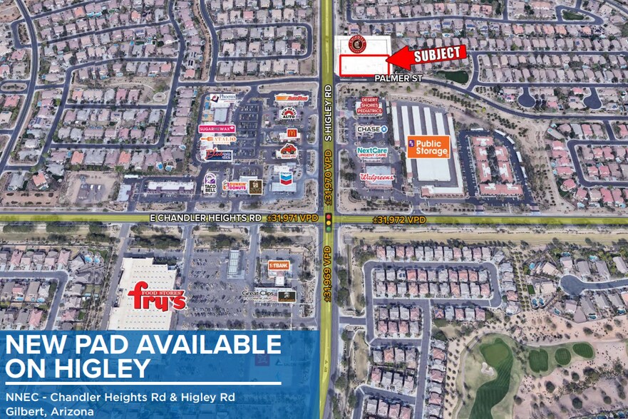Primary Photo Of N/NEC Higley Rd & Chandler Heights Rd, Gilbert Land For Lease