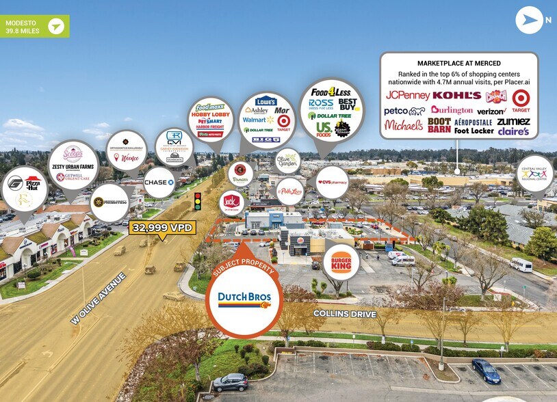 More Photos Of 575 W Olive Ave, Merced Freestanding For Sale