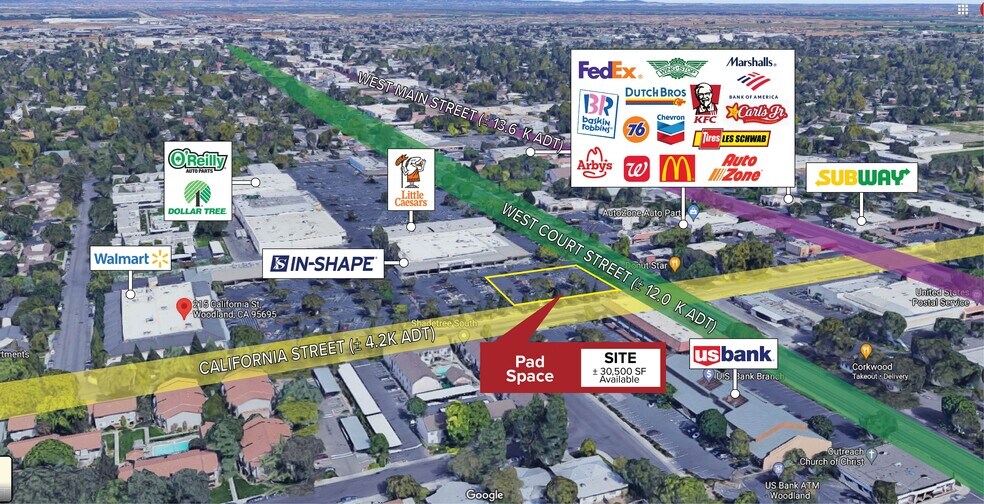 More Photos Of 80 W Court St, Woodland Land For Lease