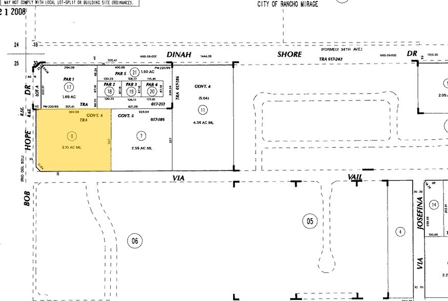 More Photos Of 34044 Bob Hope Dr, Rancho Mirage Land For Sale