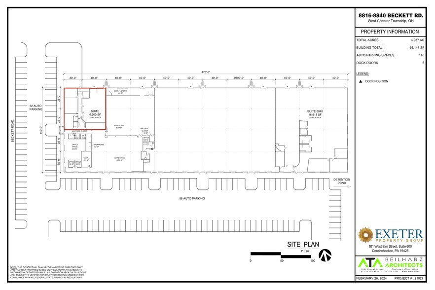 Primary Photo Of 8816-8840 Beckett Rd, West Chester Warehouse For Lease