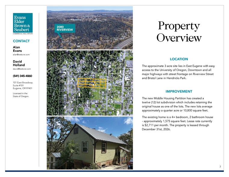 More Photos Of 2080 Riverview St, Eugene Land For Sale