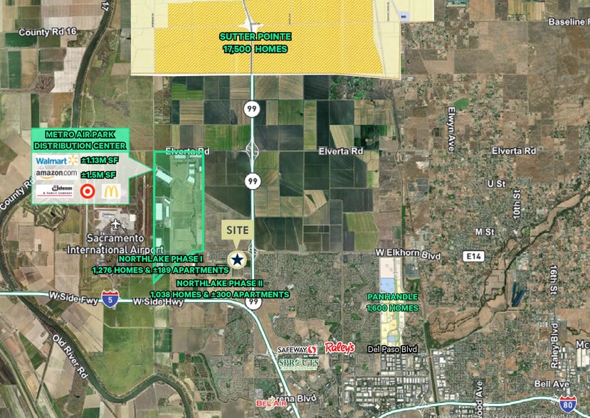 Primary Photo Of SEC W Elkhorn Blvd & Waterside Dr @ Waterside Dr, Sacramento Supermarket For Lease