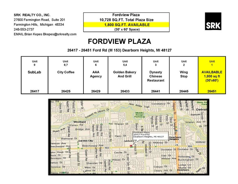Primary Photo Of 26417-26451 Ford Rd, Dearborn Heights Unknown For Lease