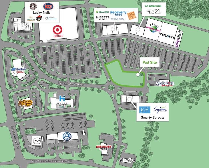 More Photos Of 3001 Wildflower Dr, Bryan Land For Lease