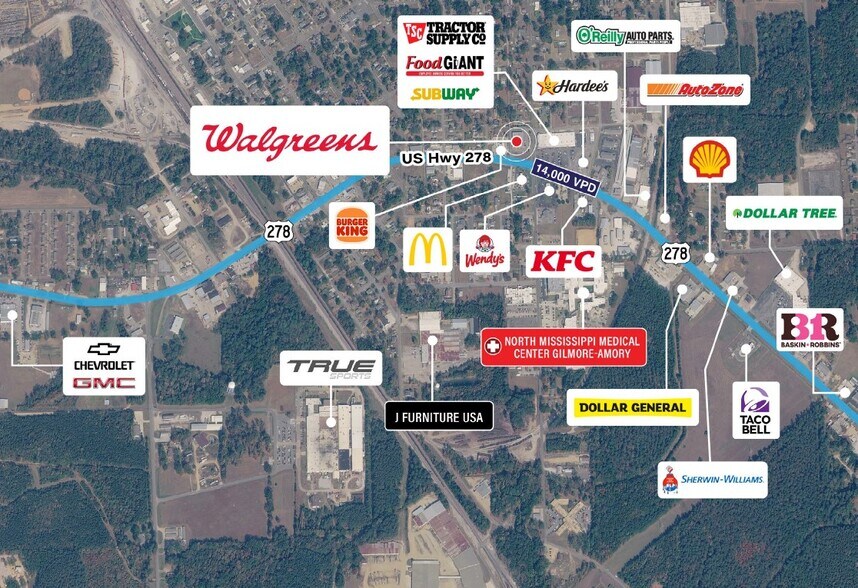 More Photos Of 805 Highway 278 E, Amory General Retail For Sale