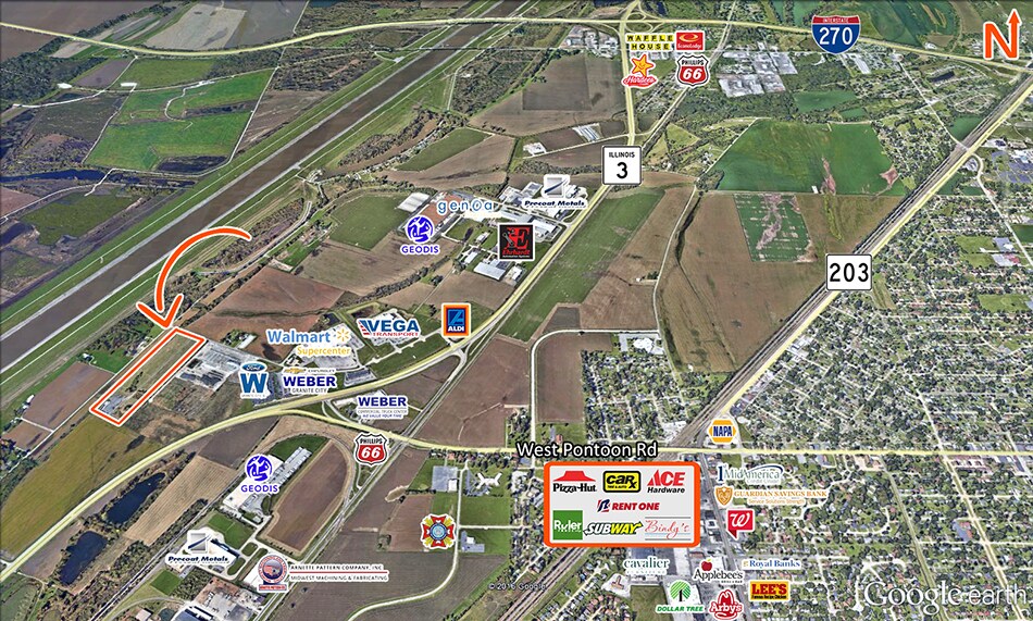 More Photos Of 464 W Pontoon Rd, Granite City Land For Lease