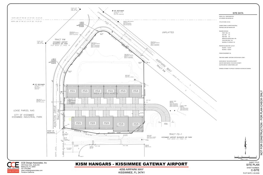 Primary Photo Of Aviation Drive @ Airpark Way, Kissimmee Airplane Hangar For Sale