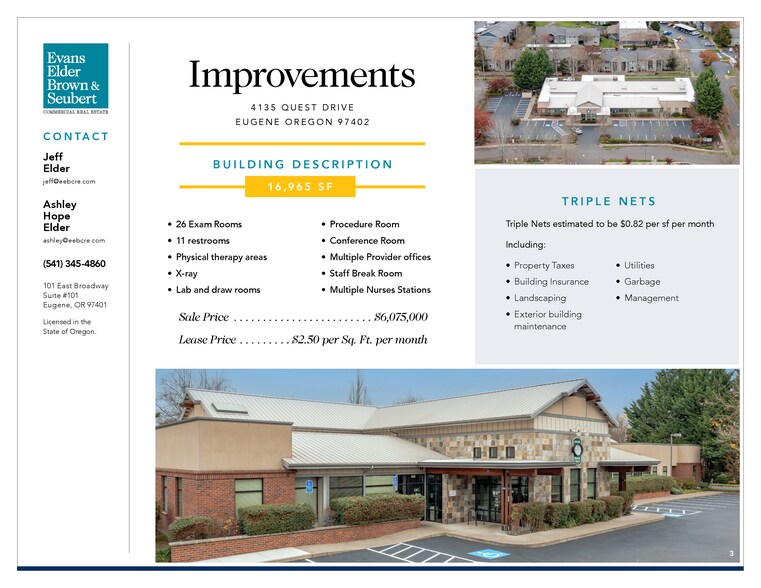 More Photos Of 4135 Quest Dr, Eugene Medical For Sale