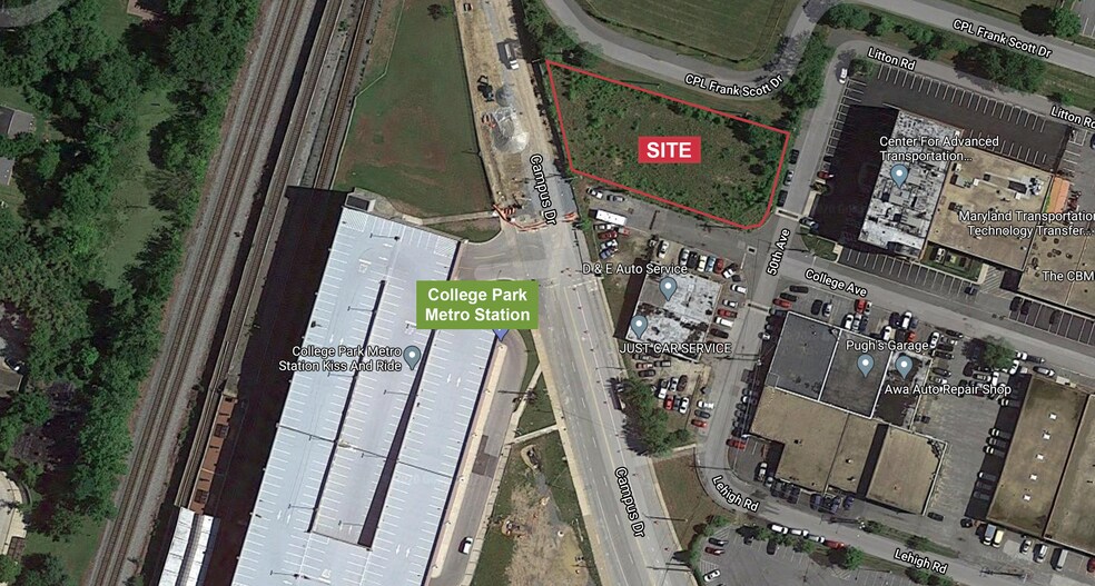 Primary Photo Of 4928 College Ave, College Park Land For Lease