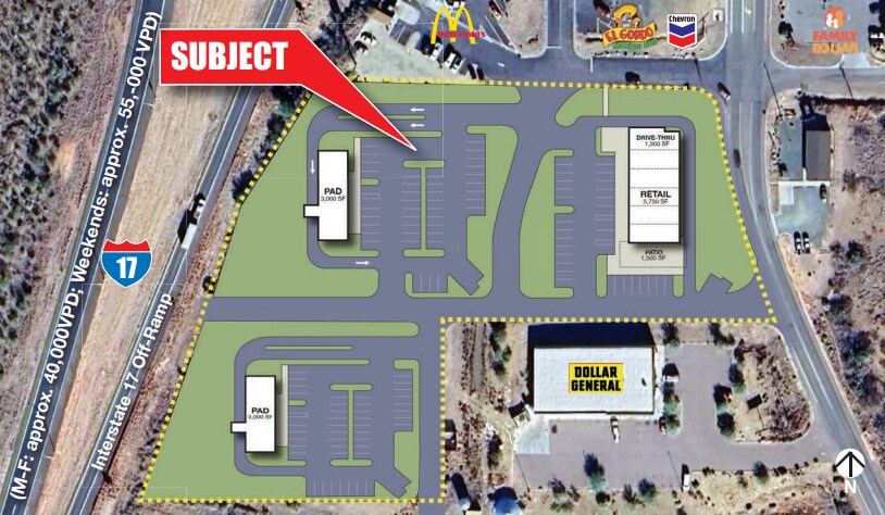 Primary Photo Of I 17 at Cordes Junction, Mayer Fast Food For Sale