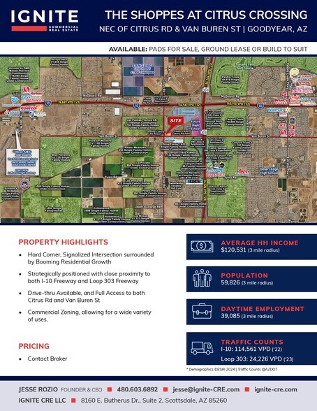 More Photos Of Citrus Rd and Van Buren, Goodyear Land For Sale