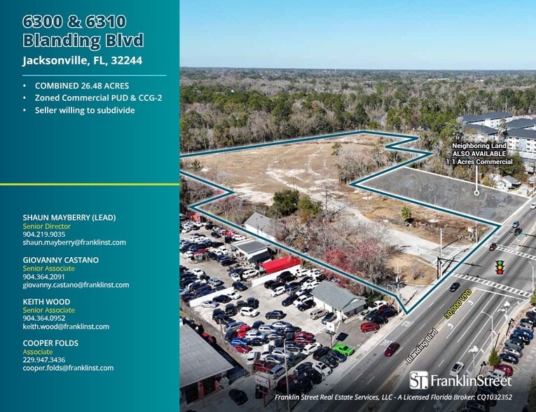 More Photos Of 6300-6310 Blanding Blvd, Jacksonville Land For Sale