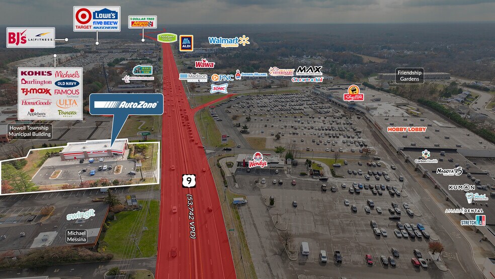 More Photos Of 4545 Us Highway 9, Howell Freestanding For Sale