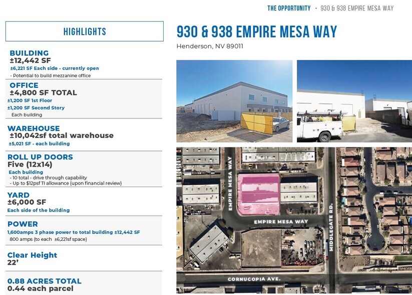 More Photos Of 930-938 Empire Mesa Way, Henderson Warehouse For Lease