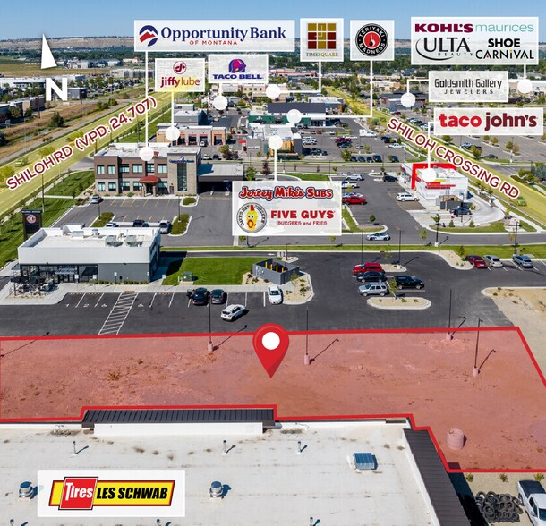 More Photos Of 1312 Shiloh Crossing Blvd, Billings Land For Lease