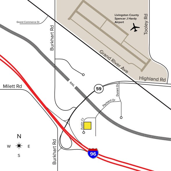 More Photos Of Austin Ct @ M-59/I-96 Interchange, Howell Land For Sale